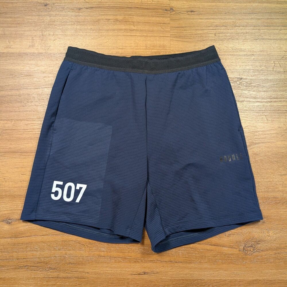 NOBULL CrossFit Games 2023 Shorts Men L Blue Athletic Training Pockets Gym